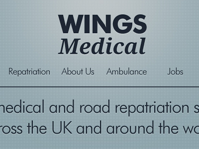 Wings Medical Logo, Menu & Slogan