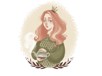 Tea princess illustration