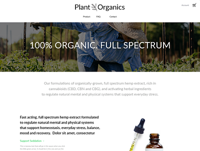Plant Organics design web
