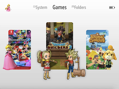 Switch UI adobe xd adobexd animalcrossing concept game mariokart nintendo nintendoswitch prototype switch ui uidesign userinterface