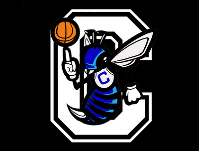Hornets Basketball 🏀 clothing brand illustration logo logo design