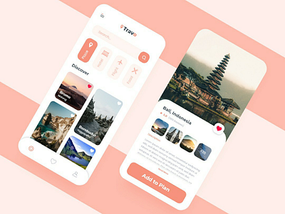 Travel Planner App app design mobile plan travel travelling ui uidesign ux