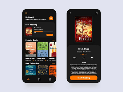 E-Book App app book e book idea inspiration interface mobile reading ui ux visual web