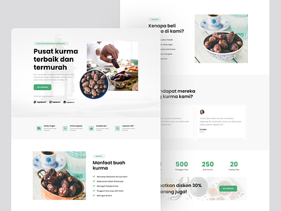 Dates Store (Ramadhan Theme) Landing Page Design