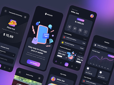 Waloo - E Wallet Mobile App by Teguh Arief Ramadhan for Selaras Studio ...