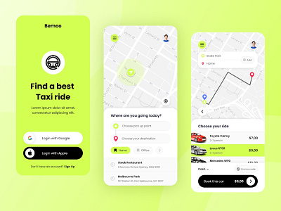 Bemoo - Taxi Booking Mobile App