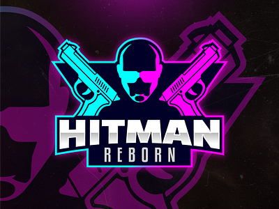 HitmanReborn branding design esportlogo esportslogo illustration illustrator logo vector