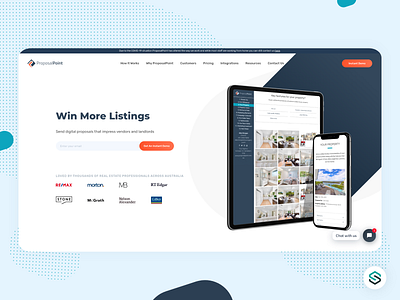 ProposalPoint clean design internet landing page proposals redesign ui ux web webapp webdesign