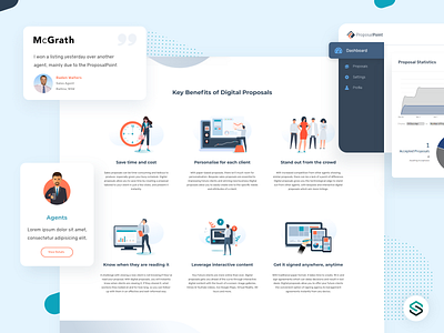 ProposalPoint design internet landing page proposals redesign ui ux web webapp webdesign