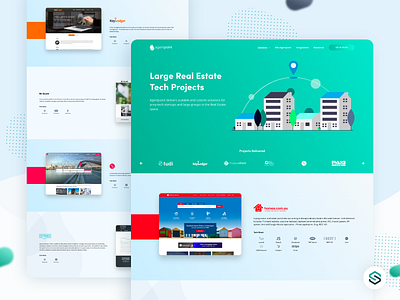 AgentPoint clean design design internet landing page redesign ui userinterface ux web webdesign website design