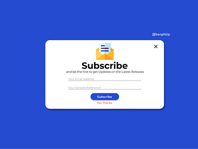 Subscribe Widget dailyui subscribe ui ui design ux