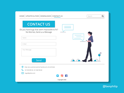 Contact Us contact us dailyui design ui ui design ux