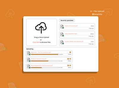 File Upload dailyui design ui ui design upload file ux