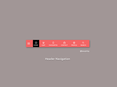 Header Navigation