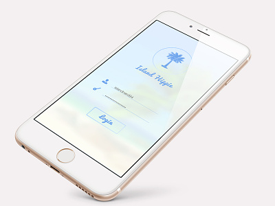 Island Hippie App Screen app buttons interface ios iphone ui xcode