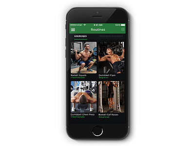 ColFit Fitness App app ios iphone skills ui ux