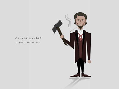 Calvin Candie character django django unchained film illustration movie oscar unchained vector