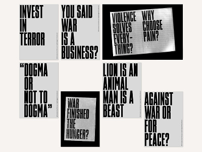 The Trigger black bold caps hard message movement poster protest revolution social social design