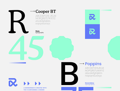 Readydok Typography art direction blue colours design digital technology typogaphy