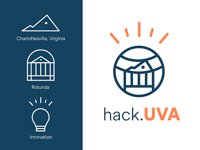 hack.UVA Logo Design Concept branding design icon illustration logo vector