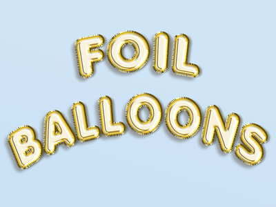 Freebie: Foil Balloon PSD (Editable Text) adobe photoshop balloons foil free download free psd freebie graphic design photoshop psd psd design psd download