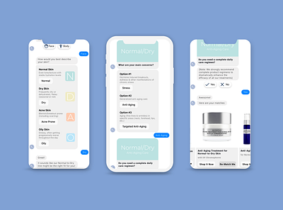 Chatbot Concept: Product Finder chat app chatbot design facebook facebook ads facebook messenger ios iphone ui uiux uxui
