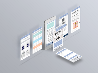 Mobile Skincare Website Design branding design ecommerce ios responsive design shopify website design