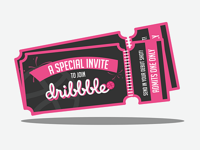 1 Dribble invite adobe illustrator dribbble invitation dribbble invite dribbleinvite illustrator vector vector art vector illustration