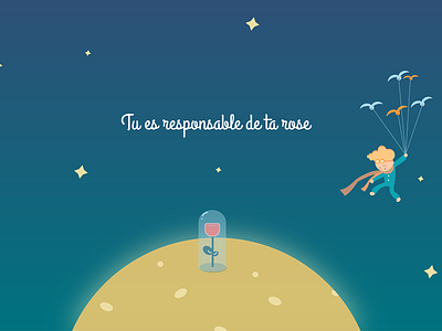 Le Petite Prince adobe illustrator childrens book childrens illustration clean illustration illustrator le petite prince prince rose space the little prince universe vector vector art vector illustration