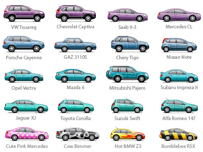 Car icons for Autokadabra.ru #3 cars icons