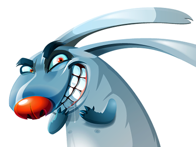 Sinister rabbit for a web developers’ festival