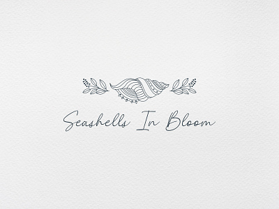 Seashells In Bloom 3d animation app badge branding custom logo customlogo design graphic design illustration line lineart lineartlogo logo logodesign minimal ui userinterface