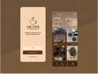 CoffeeGo - Online delivery App for coffee lovers! app clean design minimal ui