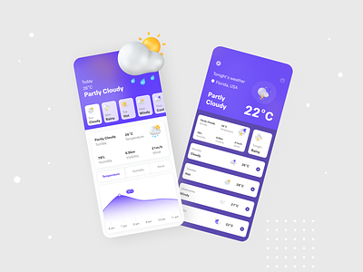 Weather app UI