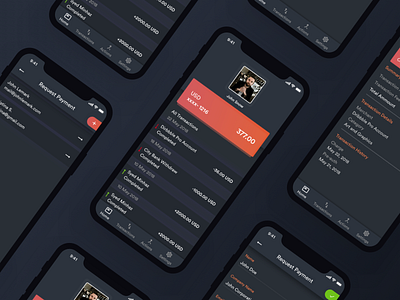 Payoneer Redesign (Dark UI)