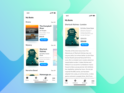 Ebook App UI android app branding design ios ironsketch mobile redesign type ui ux