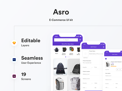 Asro APP UI Kit android app app animation app concept app design design ios redesign ui ux