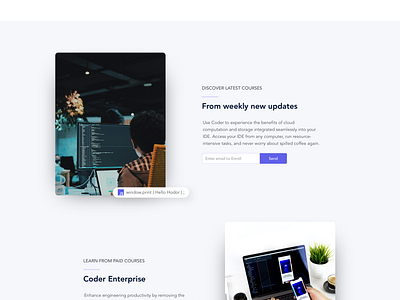 Course Landing page by Syed Miraj on Dribbble
