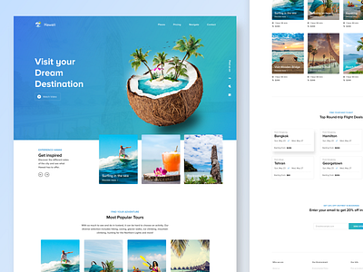 Travel Agency Web landing page