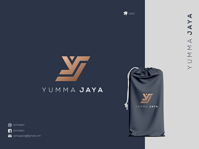 YJ LOGO awesome logo brand design branding design flatdesign letter logo logo design logodesign logomaker logomarks logotype modern logo ponuppo