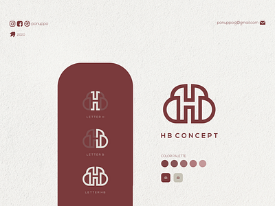 HB CONCEPT awesome logo brand design branding design letter logo logodesign logomaker logotype modern logo poster
