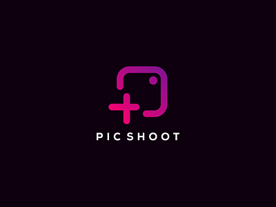 Pic Shoot awesome logo brand design branding design letter logo logodesign logomaker logotype modern logo ponuppo ui uiux