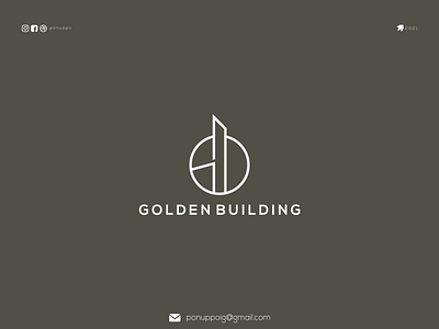 Golden Building awesome logo brand design branding design flatdesign logo logodesign logomaker logotype modern logo ui ux