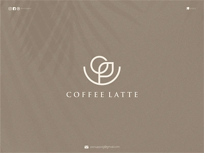 coffe latte awesome logo brand design branding design letter logo logodesign logomaker logotype modern logo ui ux