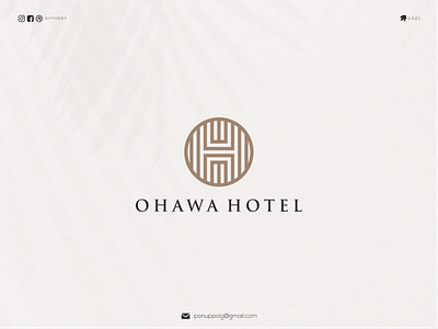 Ohawa Hotel awesome logo brand design branding design flat illustration flatdesign letter logo logo design logodesign logomaker logotype modern logo monogramlogo ponuppo