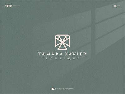 Tamara Xavier awesome logo brand design branding design letter logo logodesign logomaker logotype modern logo ux