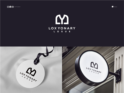 LOC YONAY LOGUE awesome logo brand design branding branding design clothing design letter logo logodesign logomaker logotype luxury brand luxury branding luxury logo modern logo monogramlogo ui ux