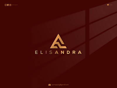 elisana awesome logo brand design branding design letter logo logodesign logomaker logotype modern logo ponuppo
