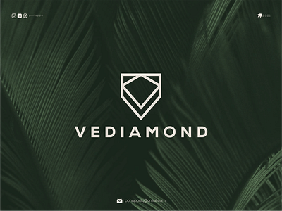 VEDIAMOND brand brand design brand identity branding branding design design diamond logo flatdesign letter logo logodesign logomaker logotype luxury brand luxury logo modern logo