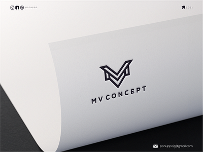 MV CONCEPT awesome logo brand design branding design designer illustration logo logodesign logomaker logotype modern logo monogram logo typography